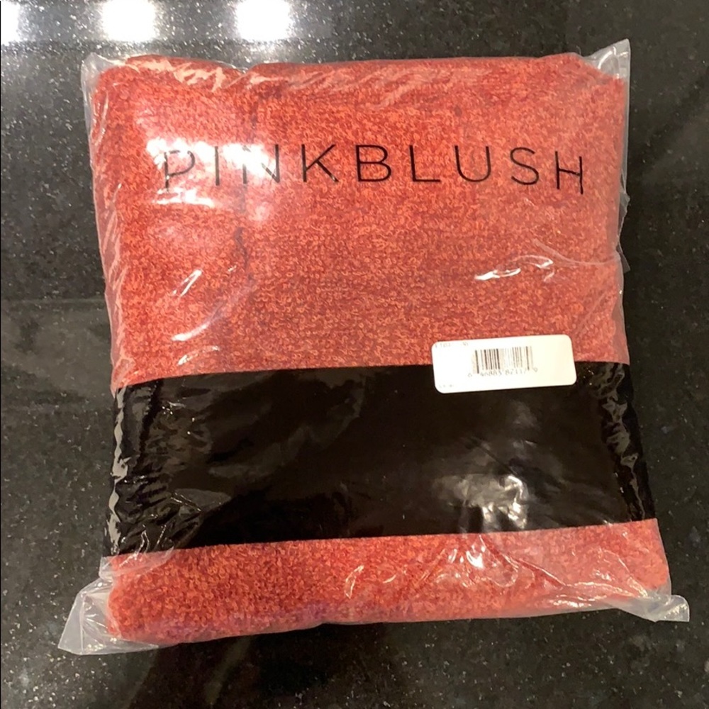 Rust cowl neck terry knit  maternity sweater